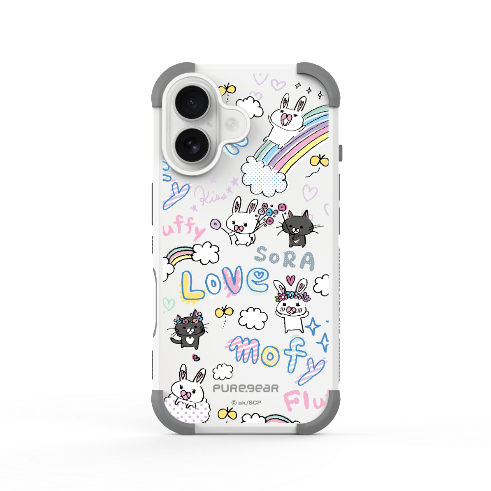 iPhone 坦克軍規防摔手機殼 / 彩虹耶 (MOFY棉花小兔)