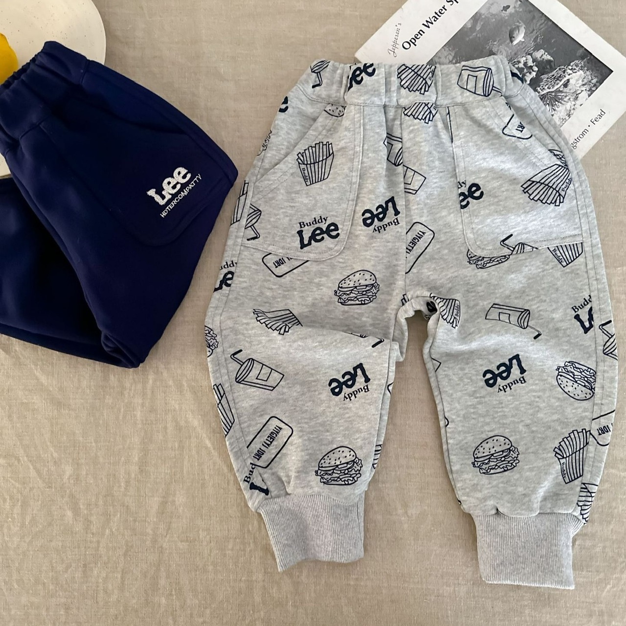 兒童Lee珠地底長褲-2401659