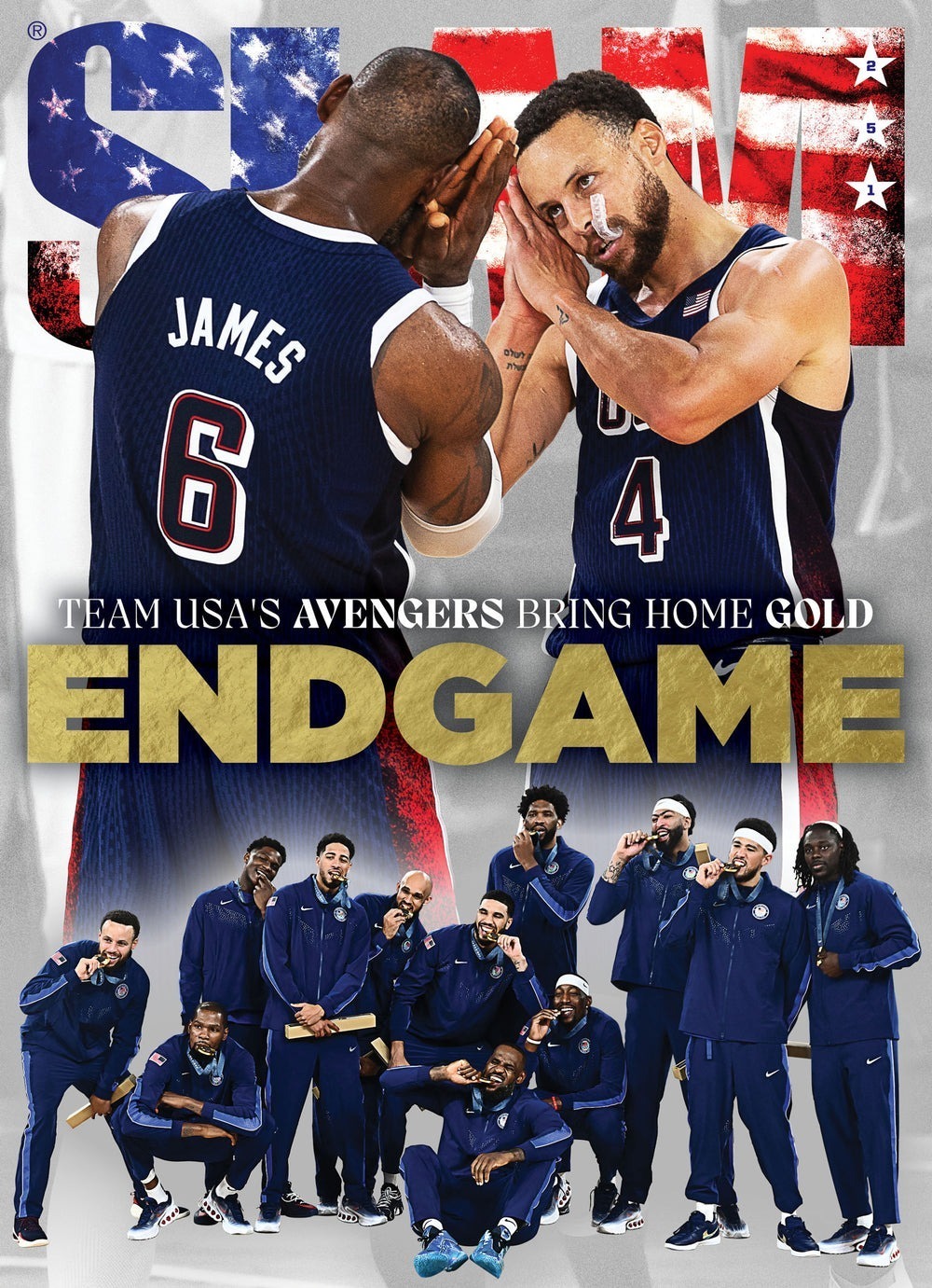 NBA雜誌 SLAM 251: END GAME 美國隊 奧運冠軍
