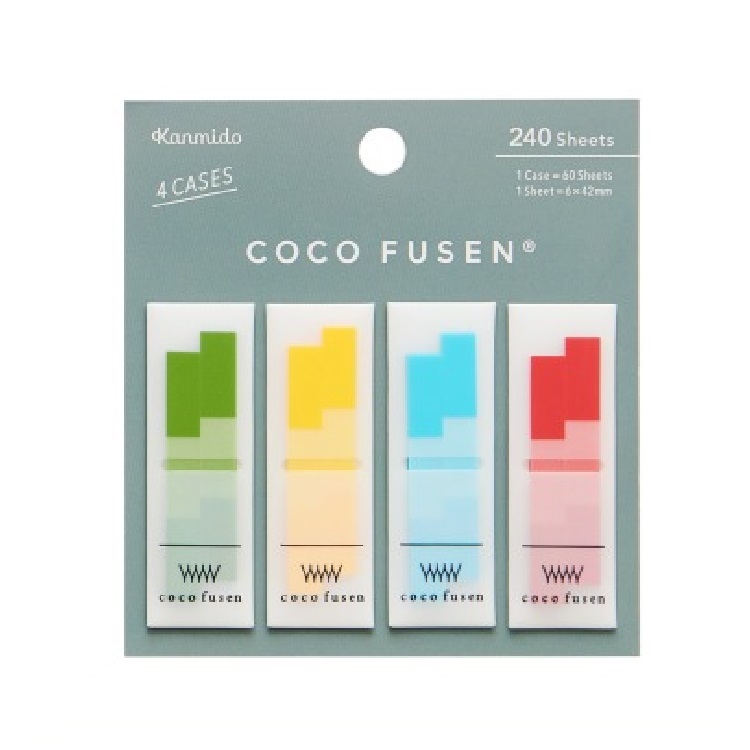 【Kanmido 甘美堂】COCO FUSEN 攜帶式標籤貼 (S)