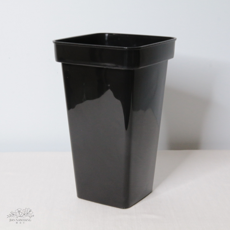塑膠花器 方桶 黑 3尺寸