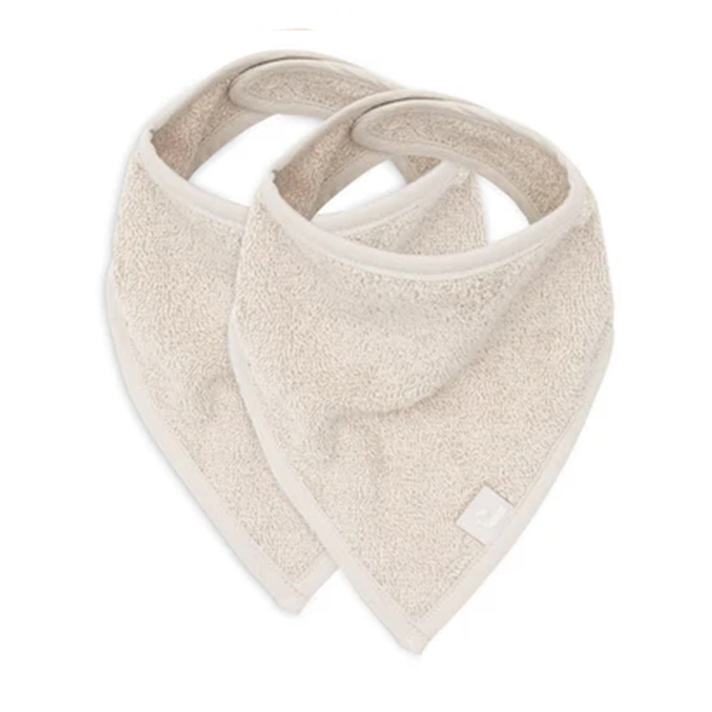 荷蘭Jollein 圍兜2入-Nougat