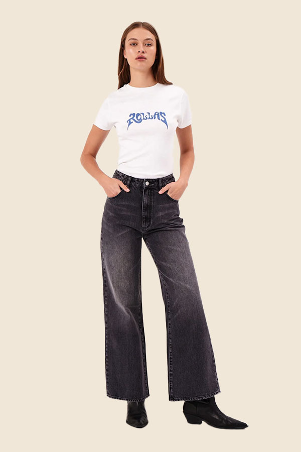 ROLLA'S - SAILOR 寬喇叭牛仔褲 (經典黑)