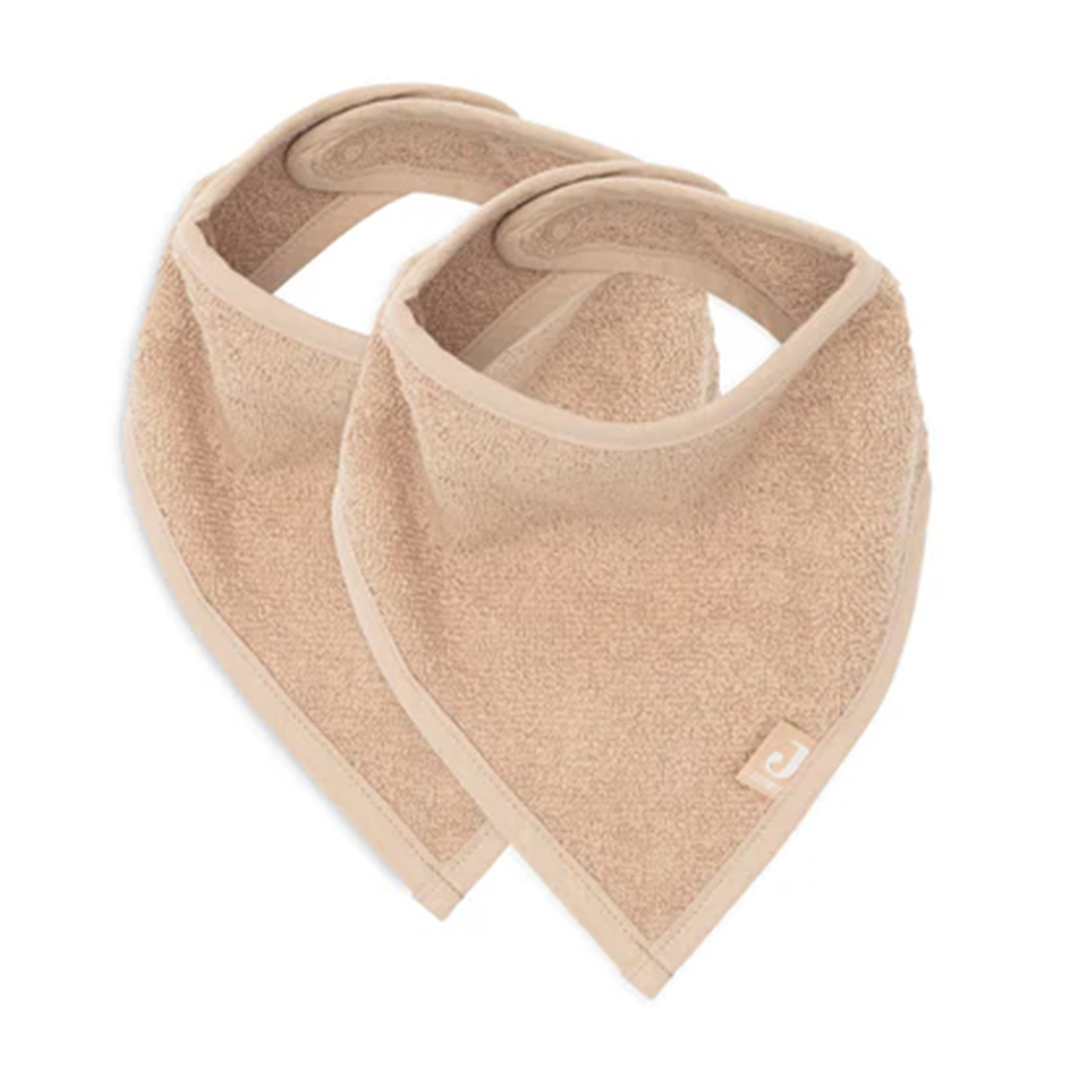 荷蘭Jollein 圍兜2入-Biscuit