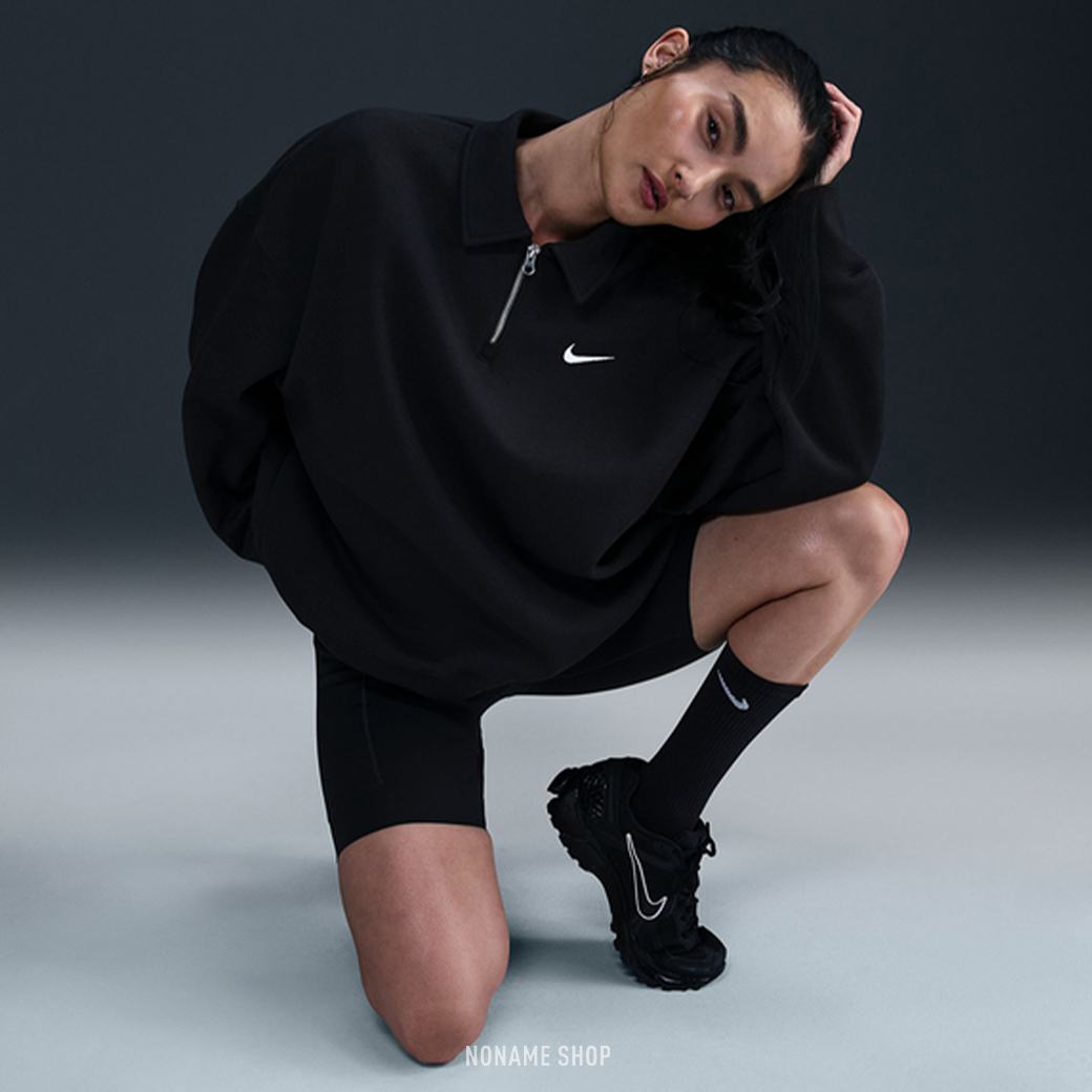 🔥限時特價🔥 NIKE NSW 小勾 立領 半開襟 寬鬆 長袖 兩色 (女款)