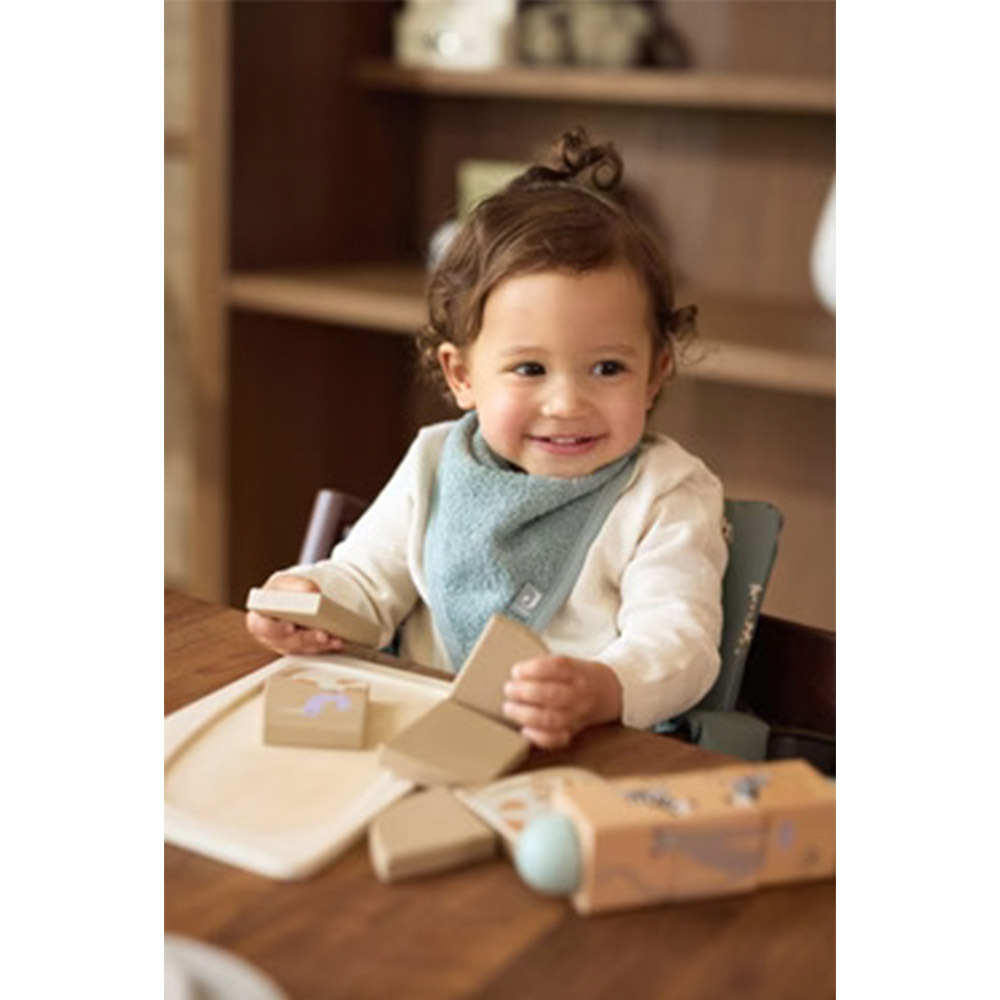 荷蘭Jollein 圍兜2入-Sea Green