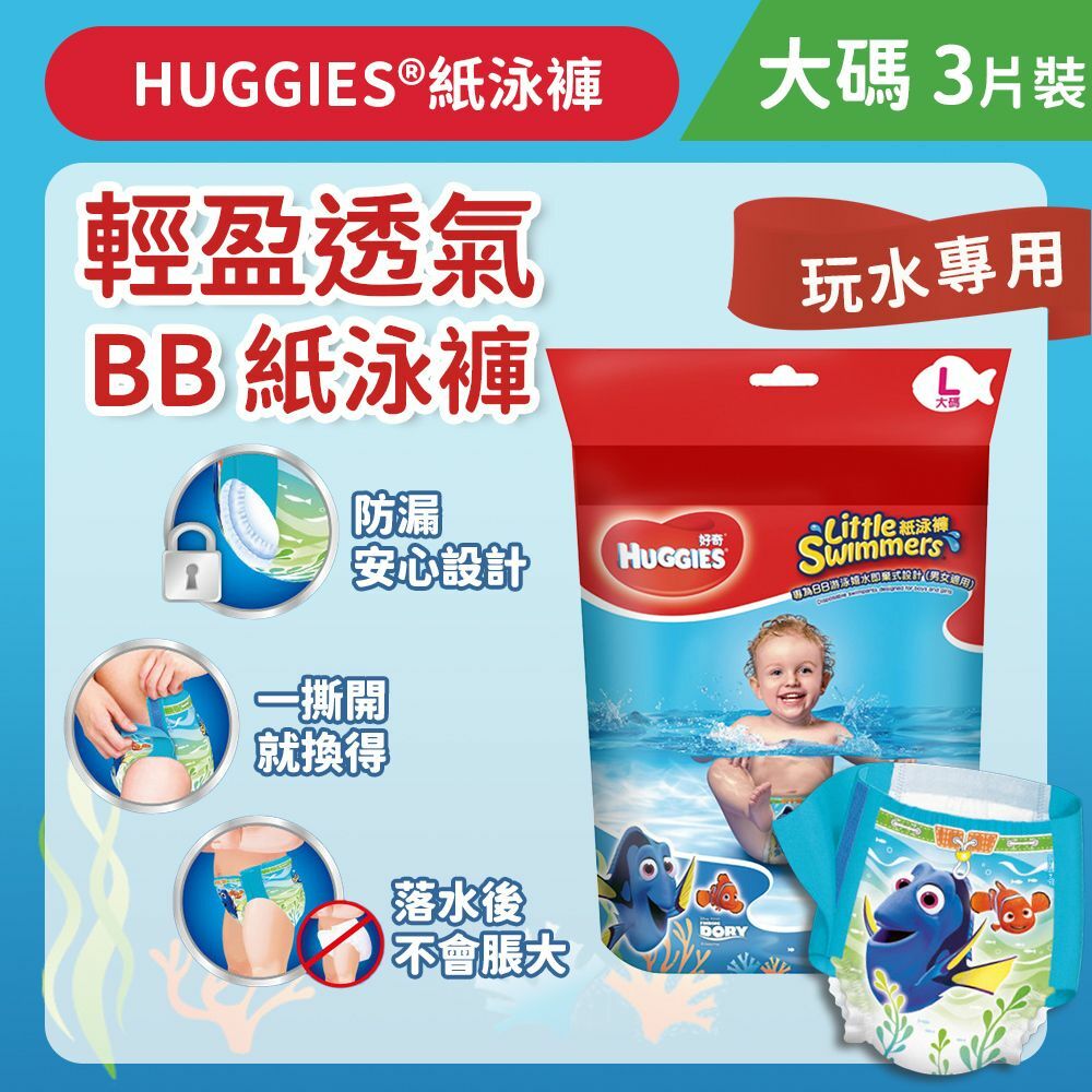 [大碼/3片] 紙泳褲 (14011735)