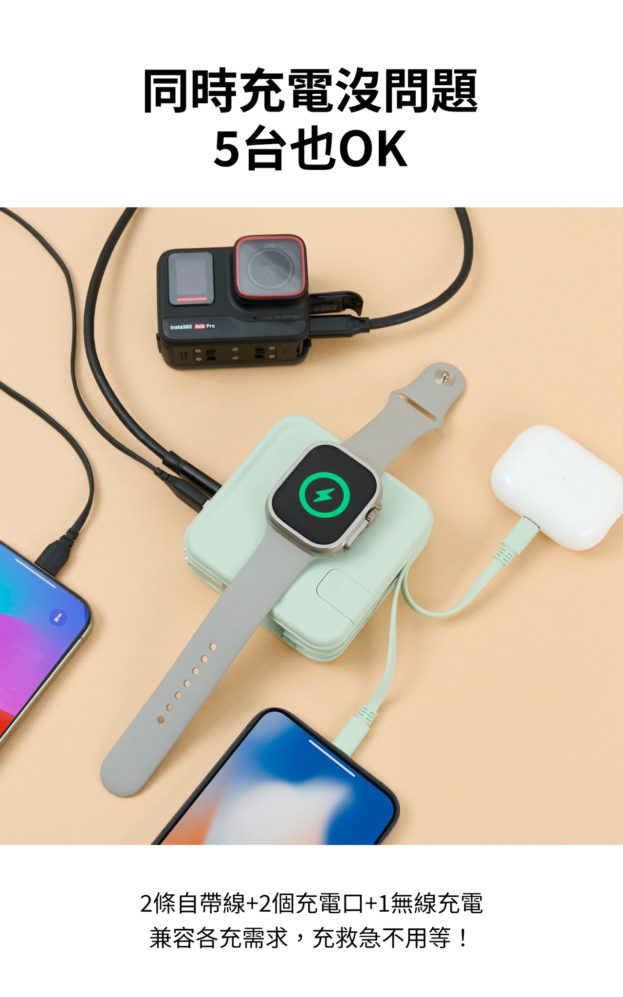 限量特別版 LaPO 超進化八合一 10000mAh 無線快充行動電源 WT-08