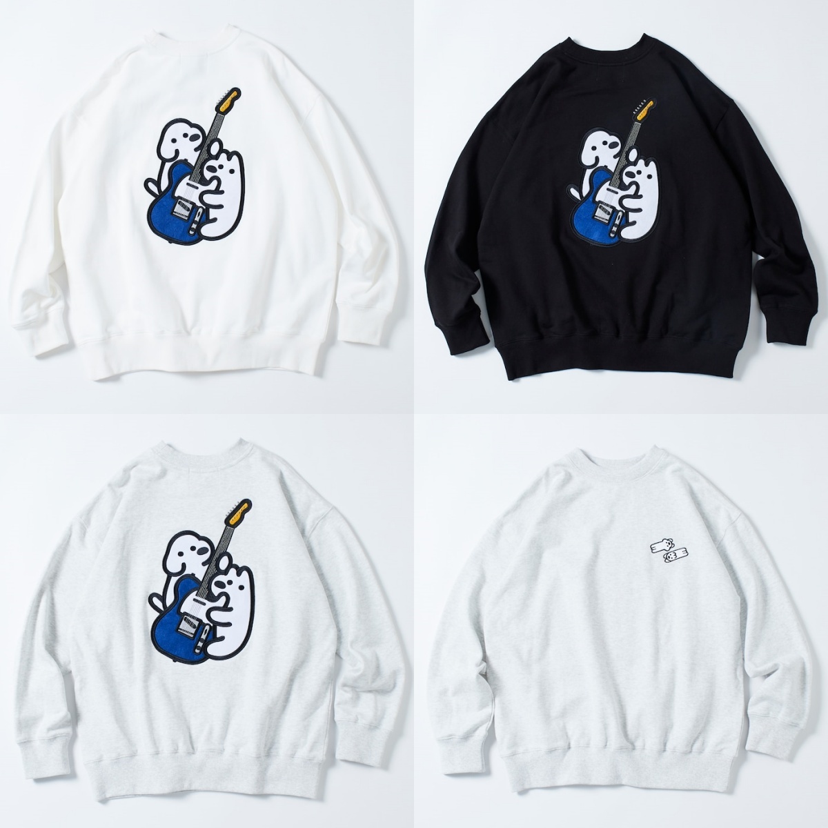 限時特價預購┃聯名 Matsui × FREAK'S STORE 松井 吉他狗狗 刺繡 大學T