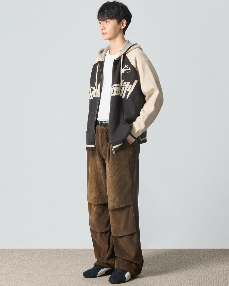 "代購" DIMITRI BLACK 韓國選物 燈芯絨 打摺 傘兵褲