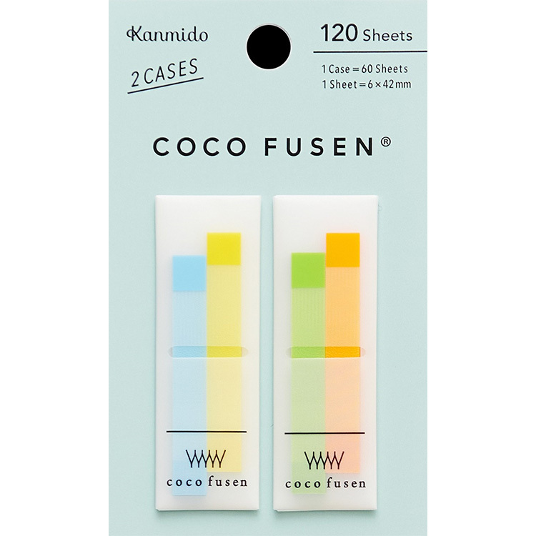 【Kanmido 甘美堂】COCO FUSEN BOOKMARK 攜帶式標籤貼 (S)