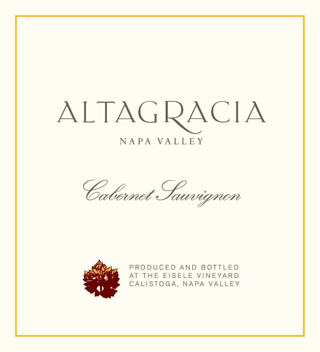Eisele Vineyard Altagracia Cabernet Sauvignon 2019 (RP95)