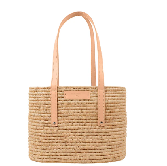 LARGE NOOR - CAMEL & NATURAL