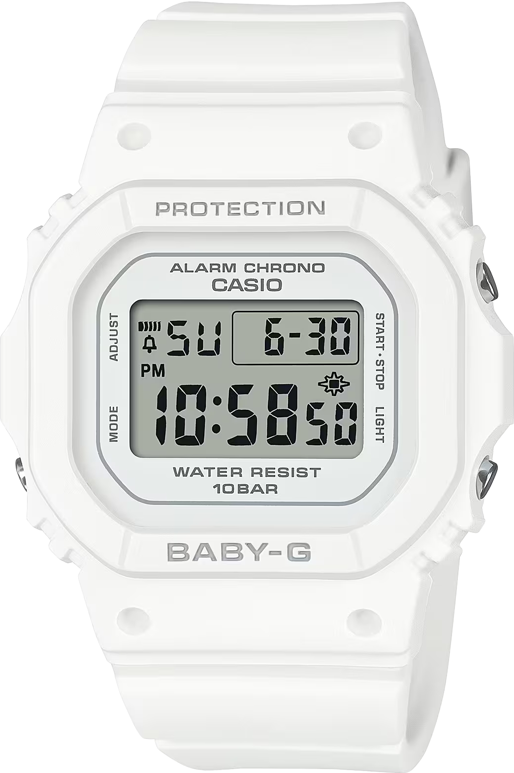 萬年鐘錶 - BABY-G   纖薄經典方形經典防震電子錶  BGD-565U-7 錶徑 : 37.9 MM