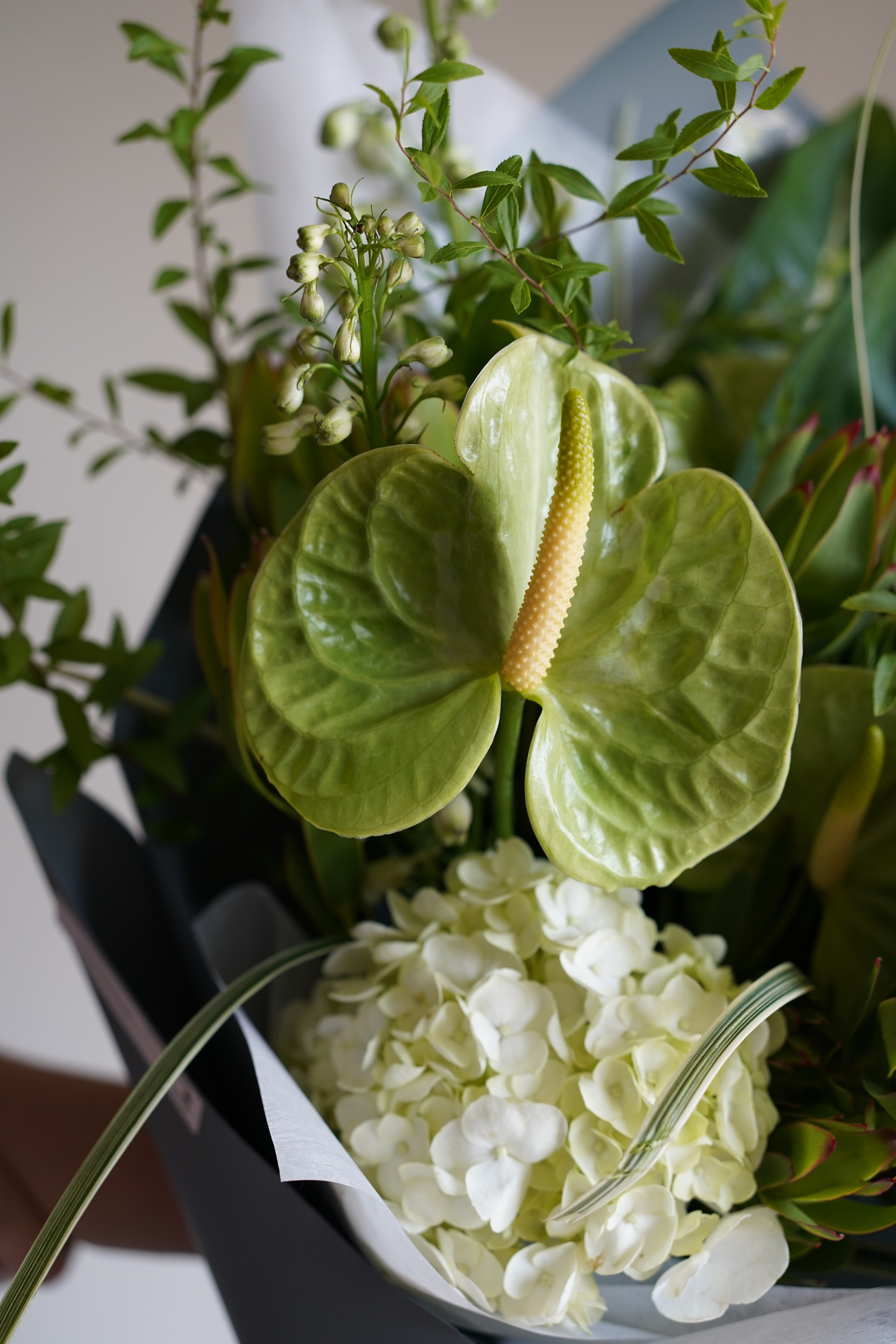 Blooming.sein 林粼花藝設計 花束 花禮 綠色系 草系
