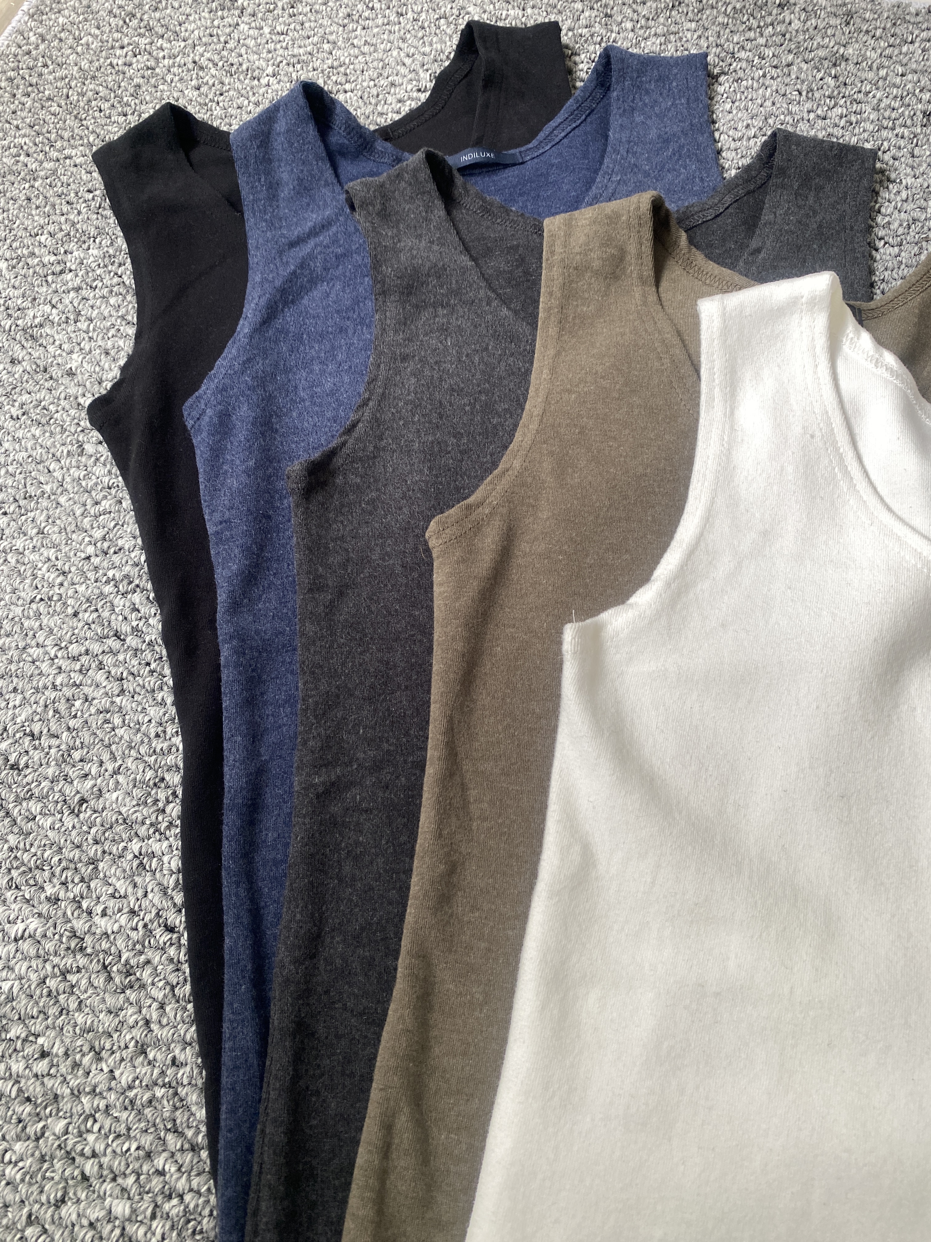 現貨款 秋冬磨毛彈性背心