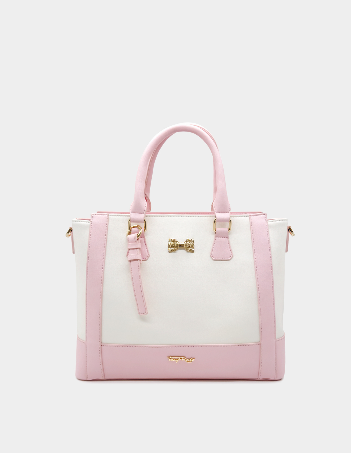 Velour Arc Tote 蝴蝶結扣手挽側揹袋
