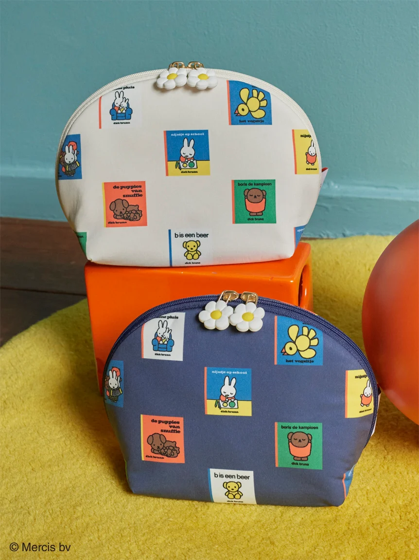 [限定] Dick Bruna with Gelato Pique Picture Book Pattern Pouch 化妝包