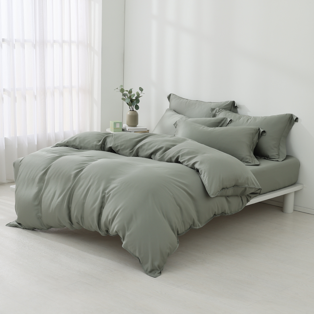 60支天絲｜100%萊賽爾｜迷霧綠｜單品&床包被套組