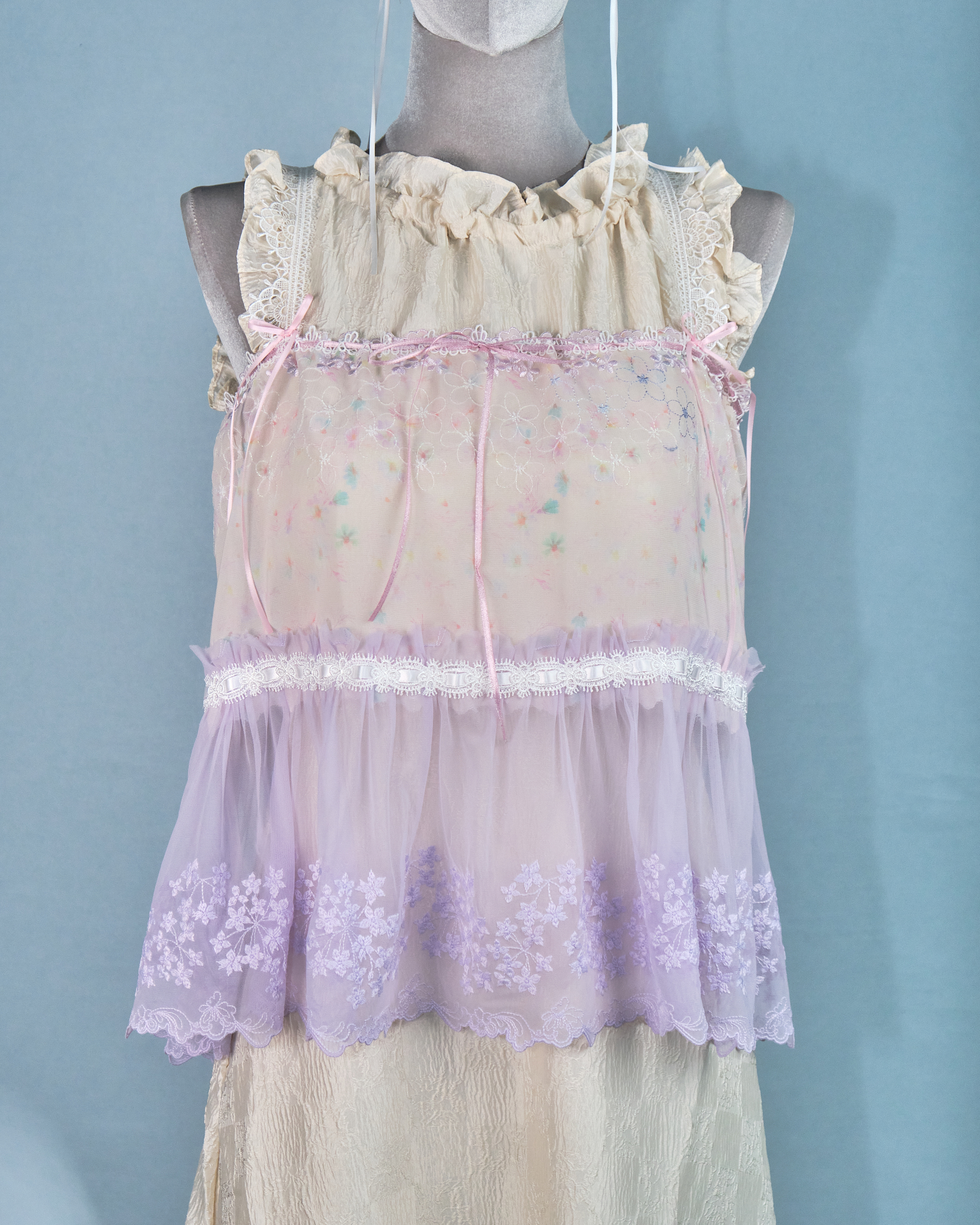 11268 The Tale About Garden Girl～Lilac Laced Top