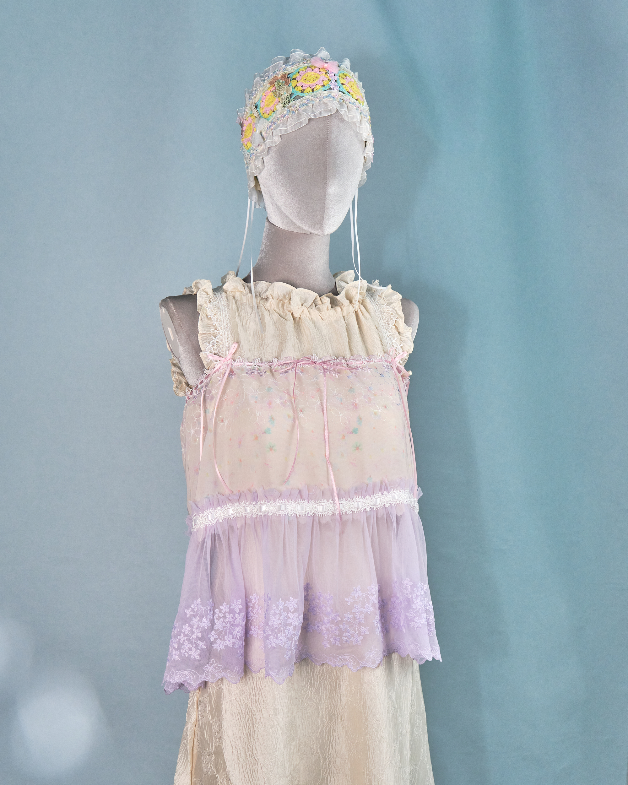 11268 The Tale About Garden Girl～Lilac Laced Top