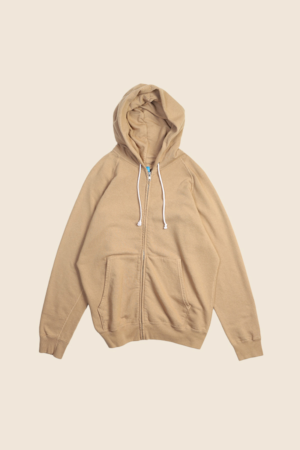 GOOD ON - RAGALAN ZIP 連帽外套（卡其色）