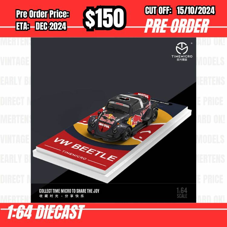 PO-$150 * Time Micro * 1:64 Beetle Red Bull [OD09/10]