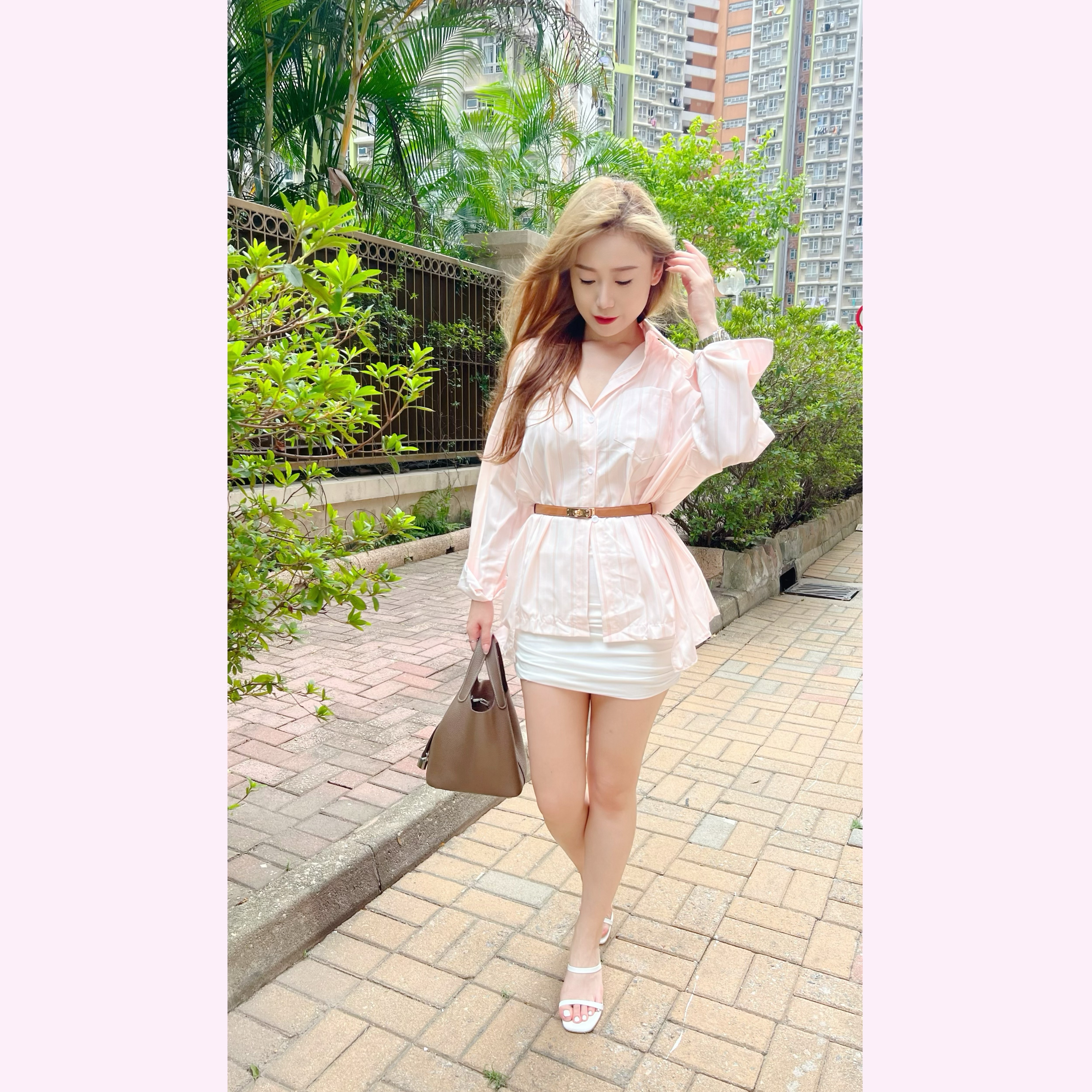 TP24S0929 男友風間條顯瘦上身