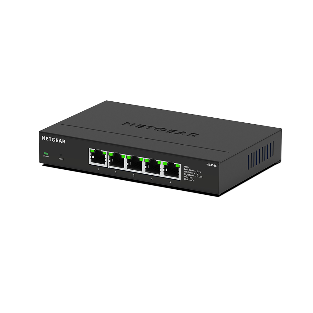 NETGEAR 簡易網管交換器 Multi-Giga 交換器 MS305E