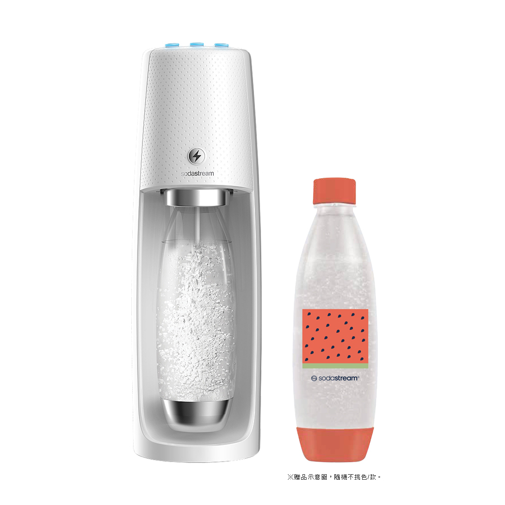 福利品】Sodastream SPIRIT One Touch 電動式氣泡水機-唯美白-原廠公司貨