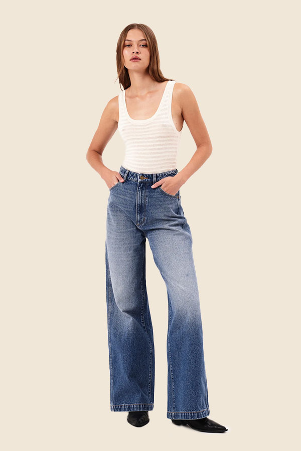 ROLLA'S - STUDIO FLARE 寬喇叭牛仔褲 -REAL WORN