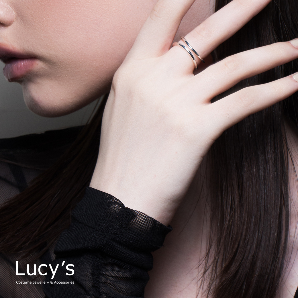 925純銀 纖柔曲線 開口戒 (114988)