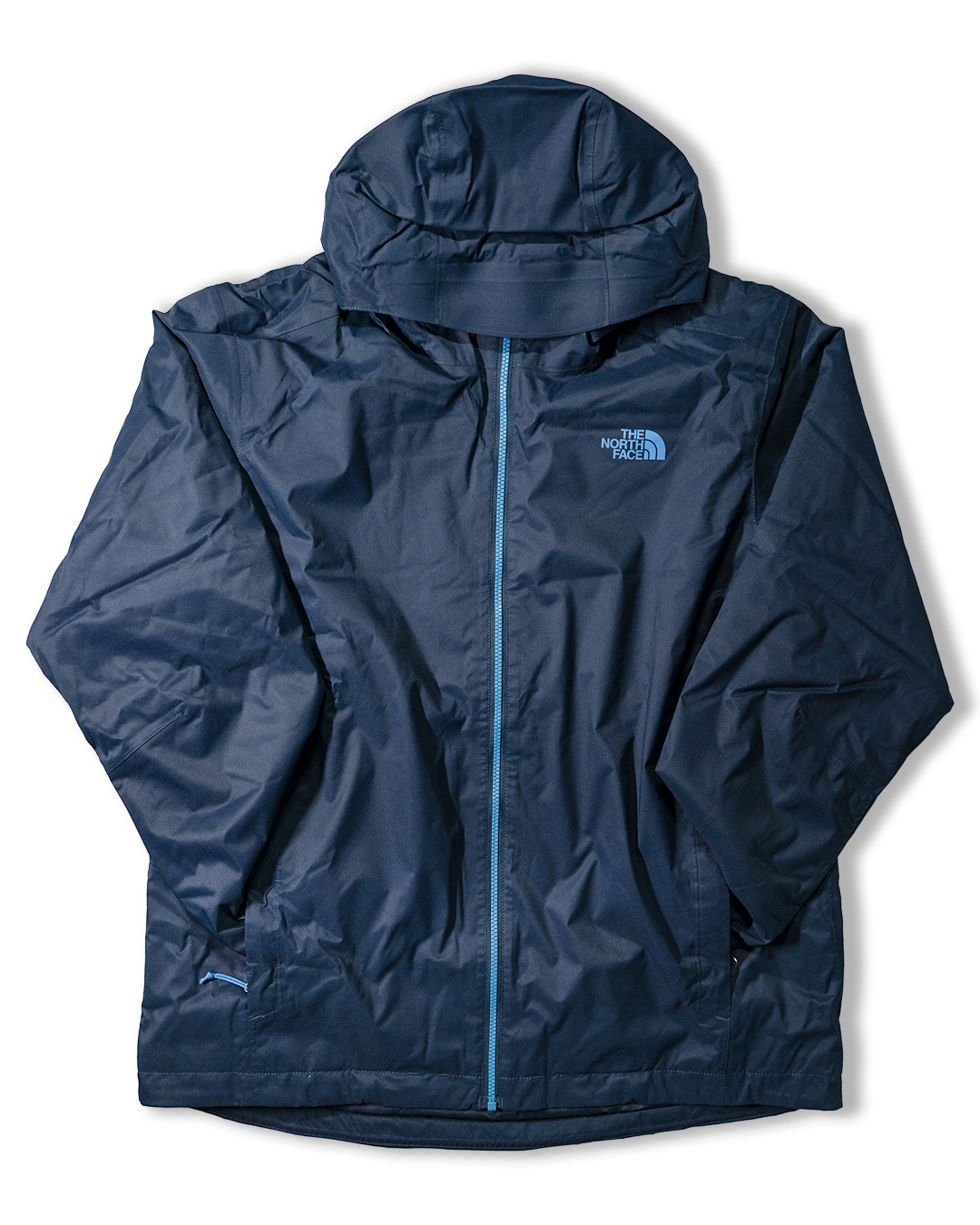 TNF北臉 0007 男 深藍厚款 Dryvent (LOGO瑕疵）