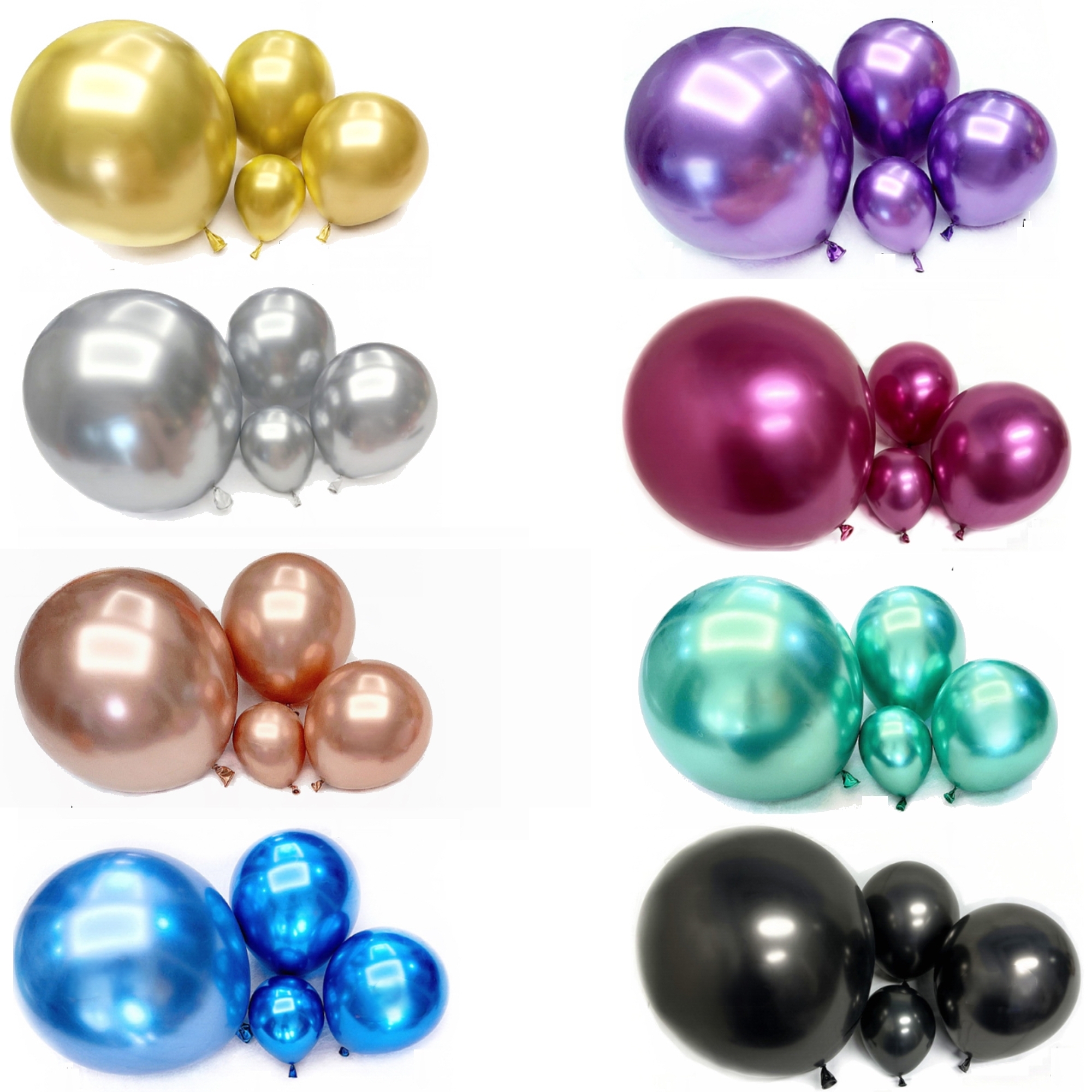 金屬色乳膠氣球 5吋至18吋 👉現貨