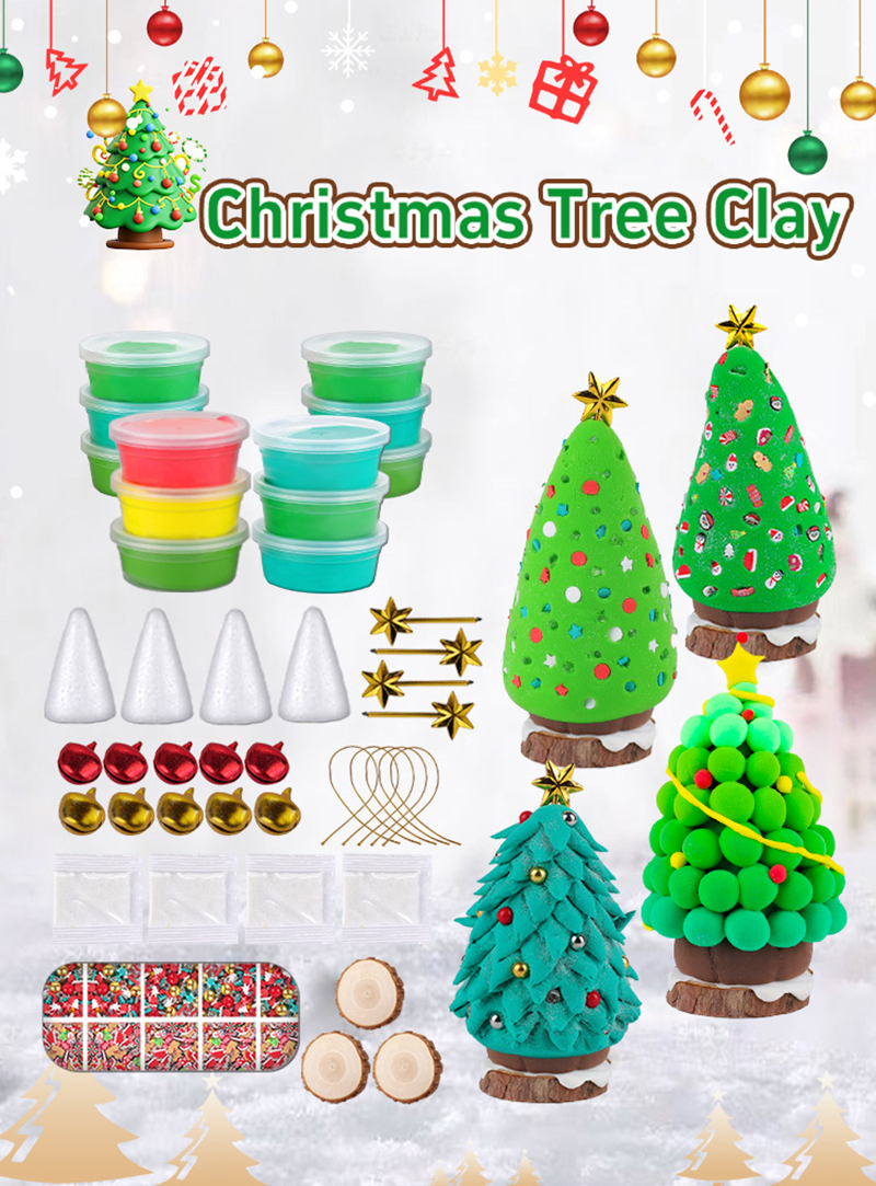 聖誕節DIY聖誕樹黏土材料包 MC9917