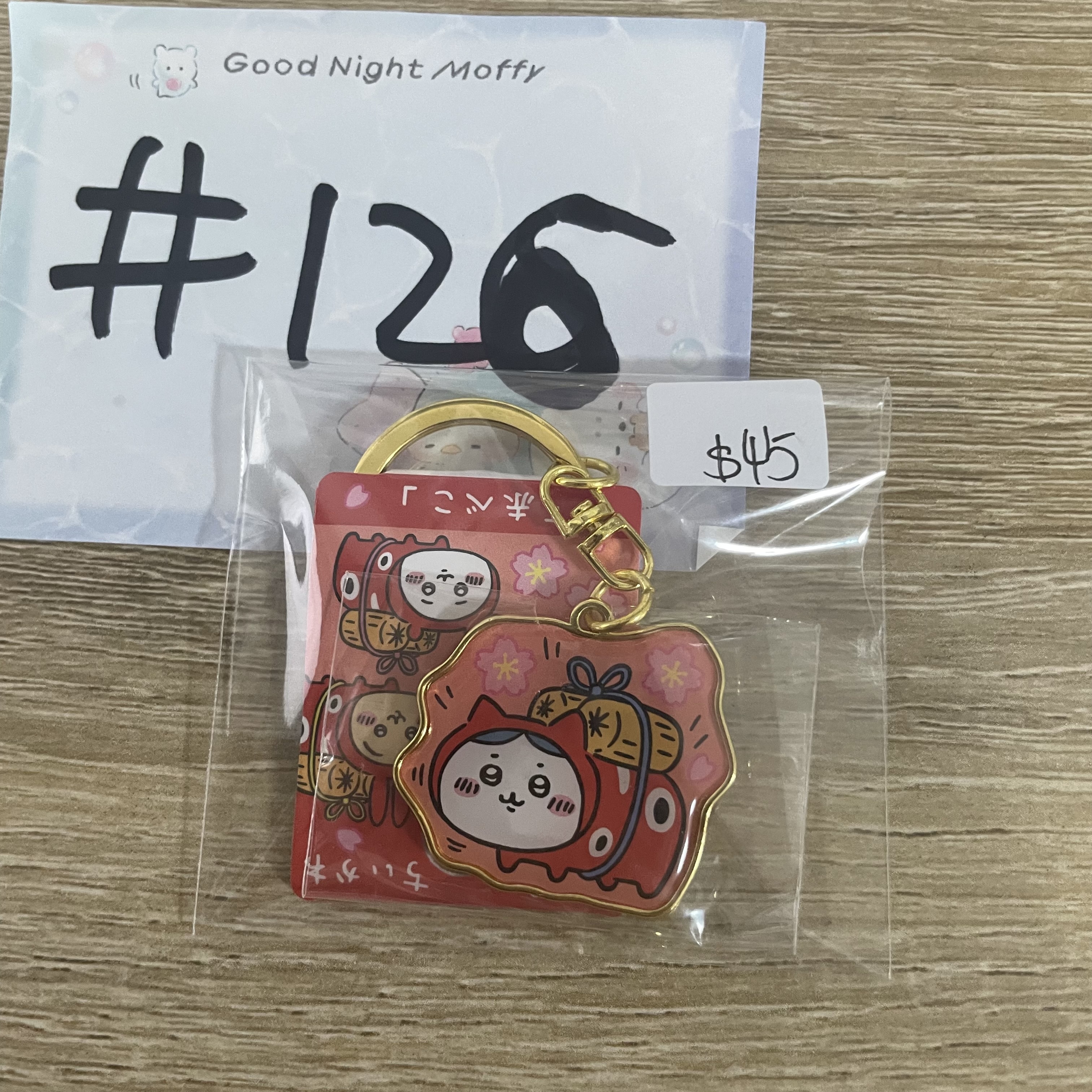 CHIIKAWA 八字貓 掛件 福島#126