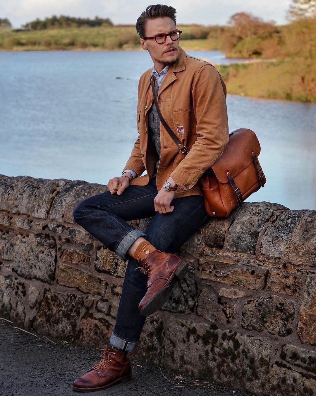 bleu de chauffe | Eclair S 皮革公事包可側背（駝、黑、深棕）