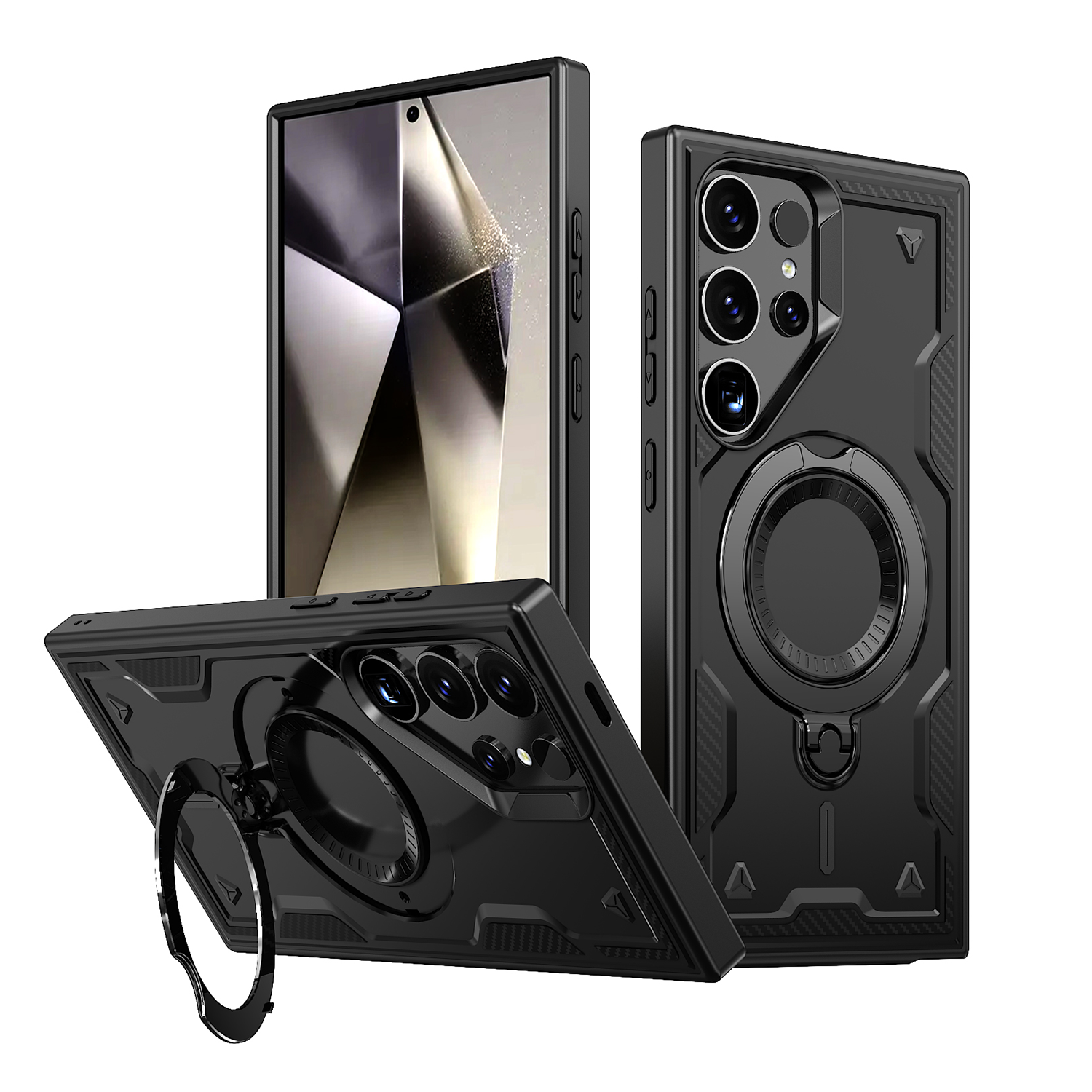 XPRO - Mag Stand Graud - Samsung S25 Ultra Case 防撞磁吸旋轉支架手機保護殼