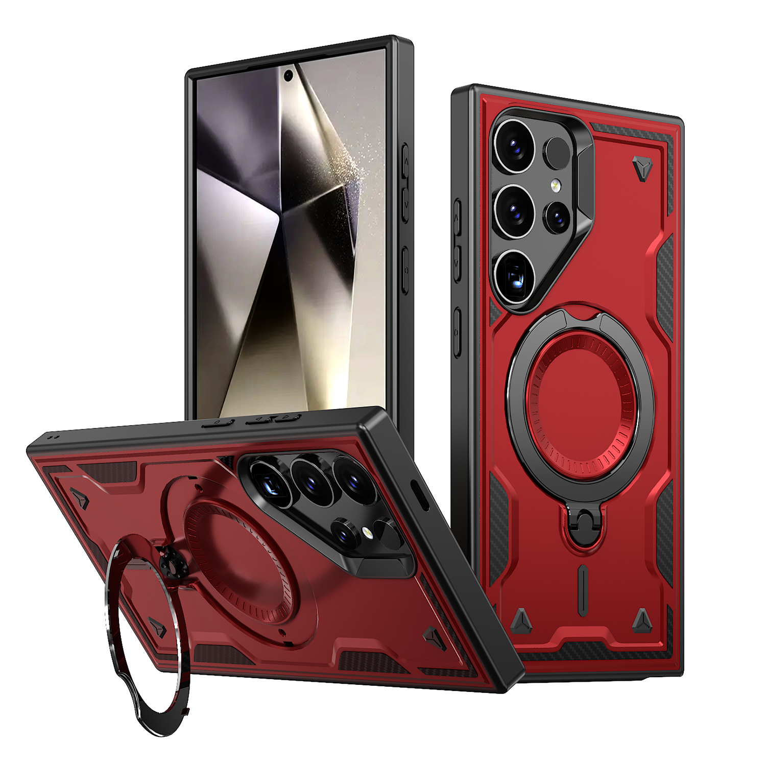 XPRO - Mag Stand Graud - Samsung S25 Ultra Case 防撞磁吸旋轉支架手機保護殼