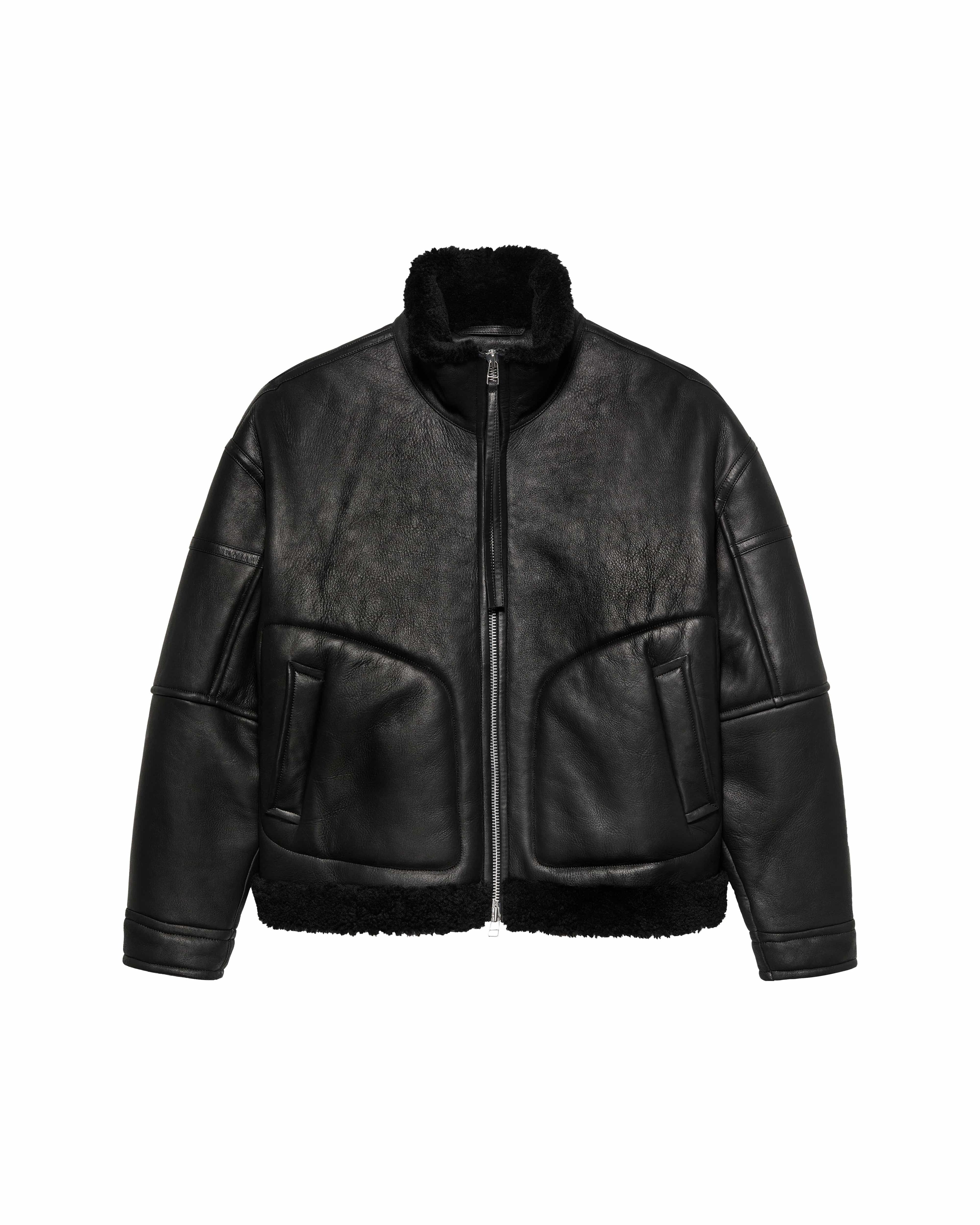 NEW AMSTERDAM SURF ASSOCIATION｜SHEARLING JACKET BLACK