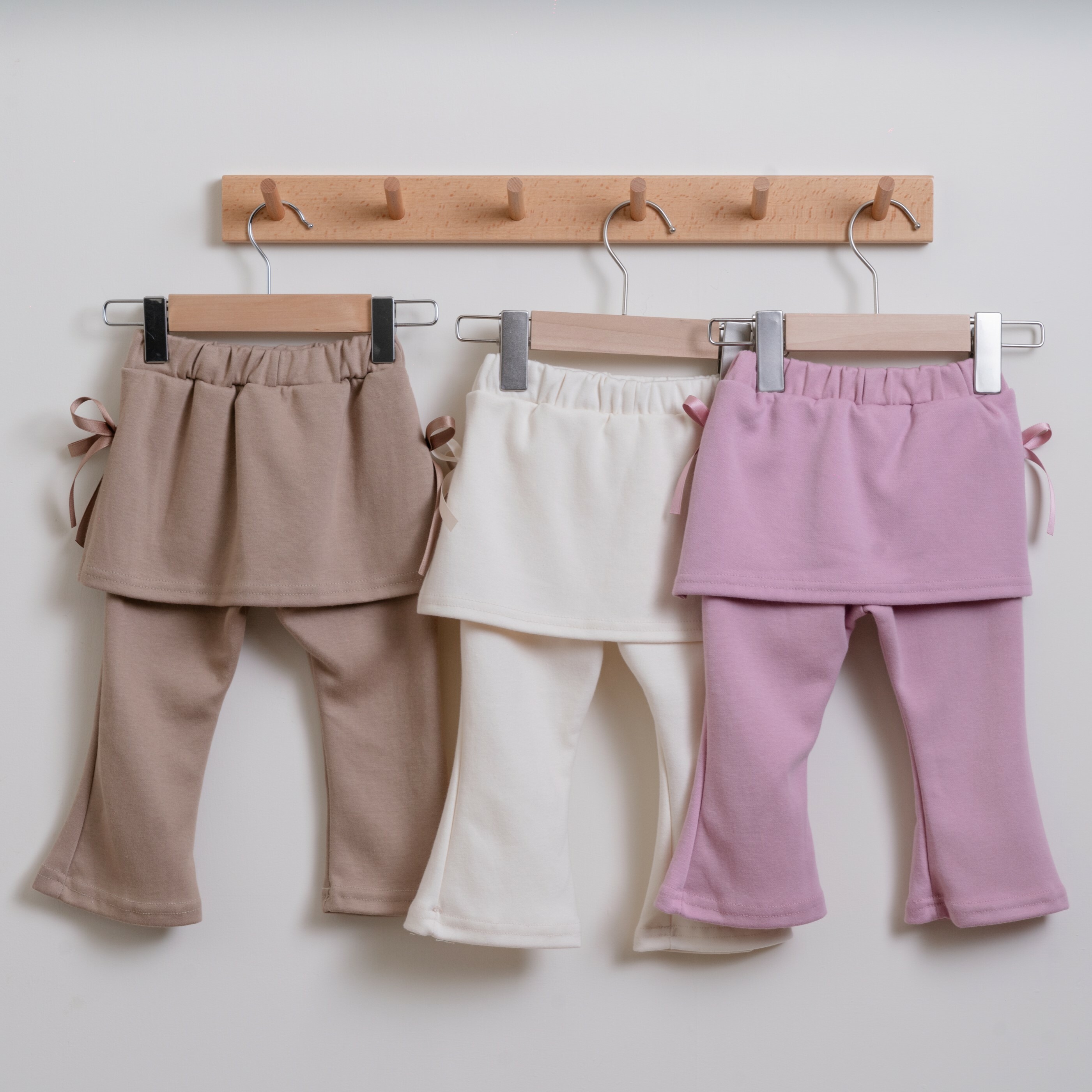 韓國 Aosta - 秋款蝴蝶結喇叭褲（三色）