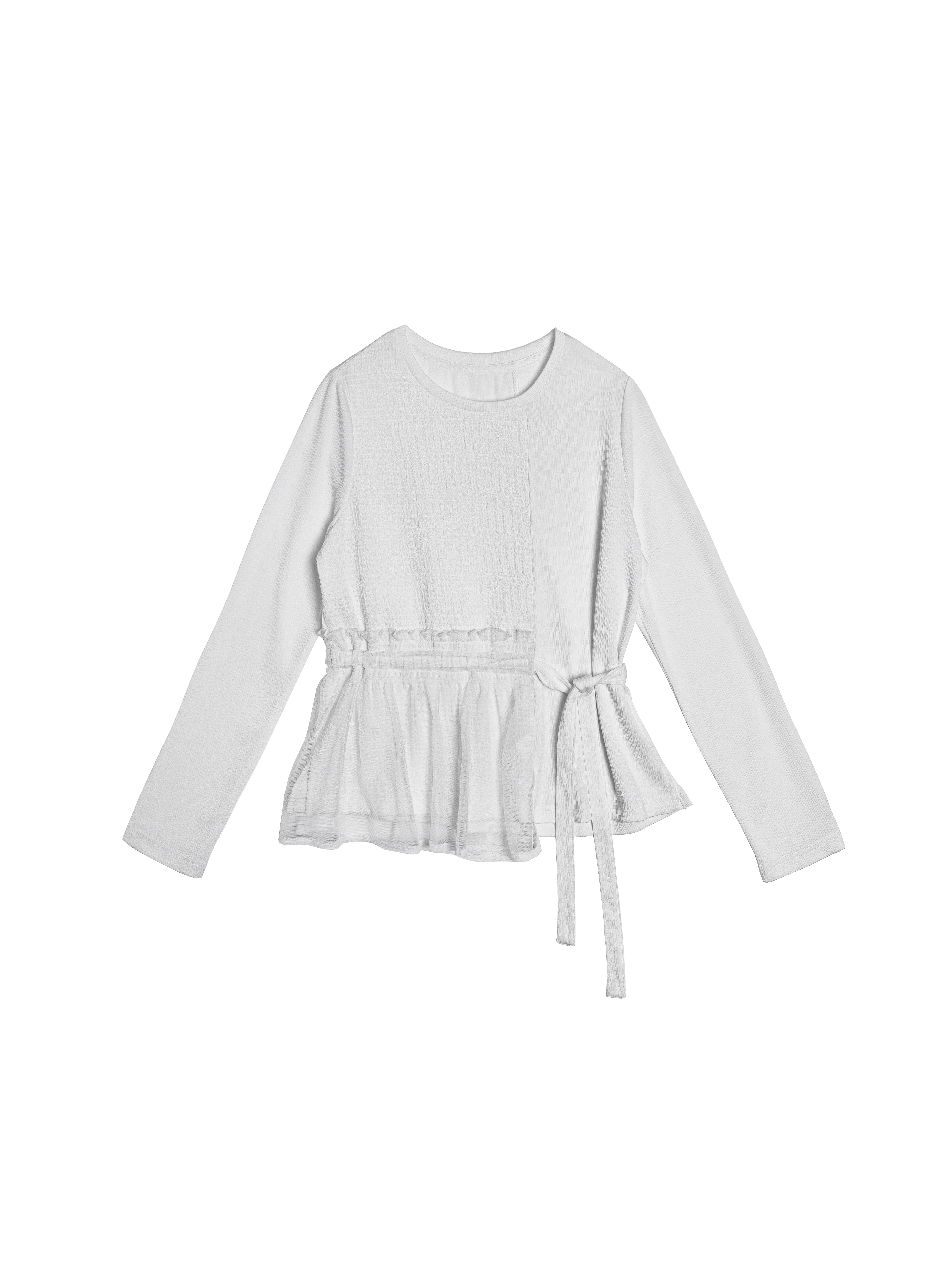 Patchwork Top With Mesh Detail - 259A