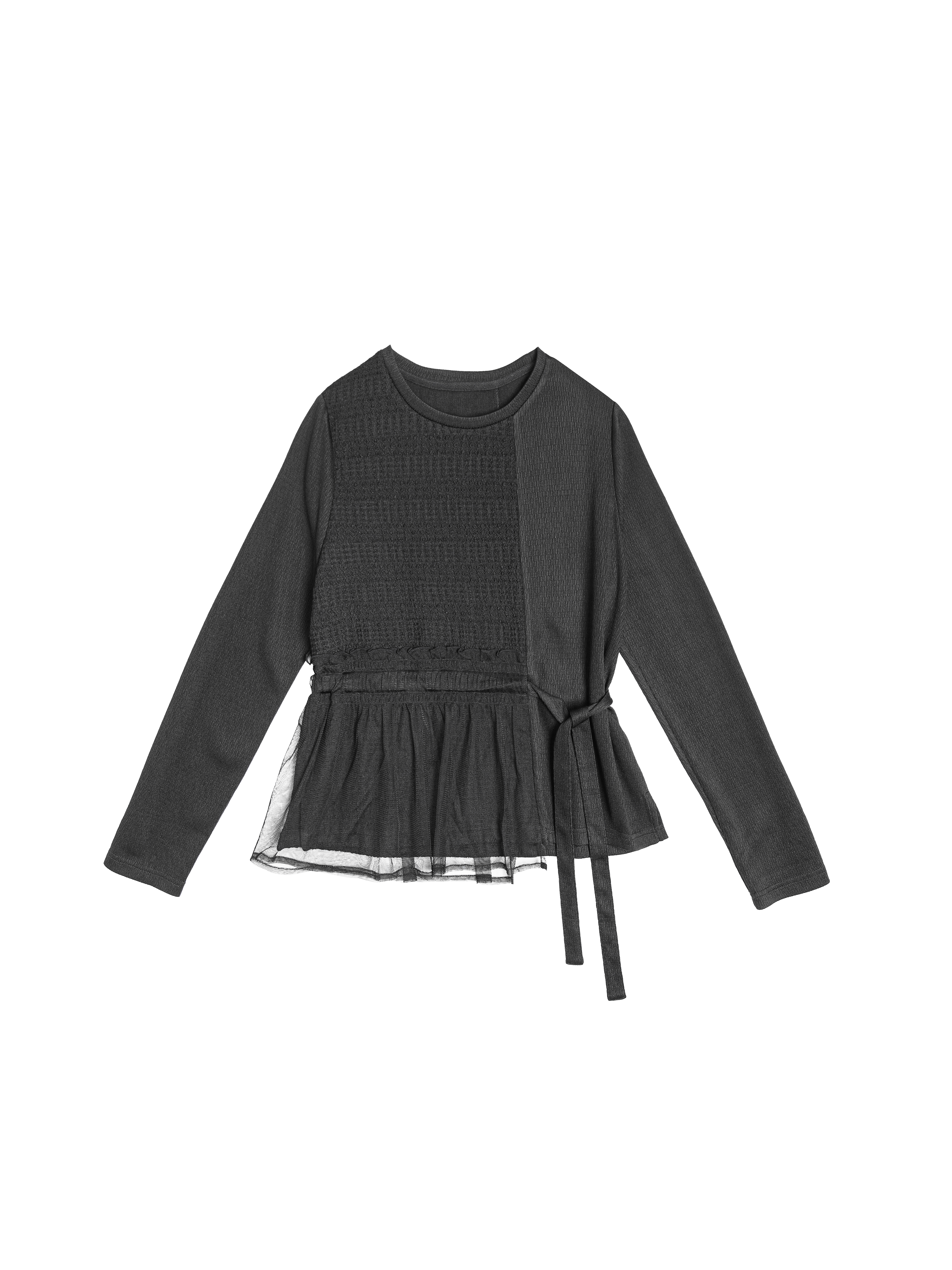 Patchwork Top With Mesh Detail - 259A