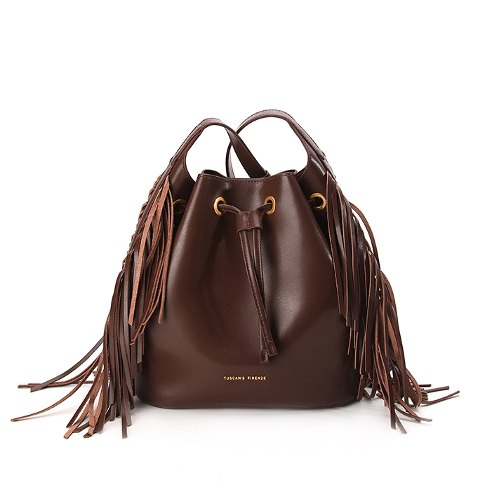 TUS TASSEL Bucket Bag