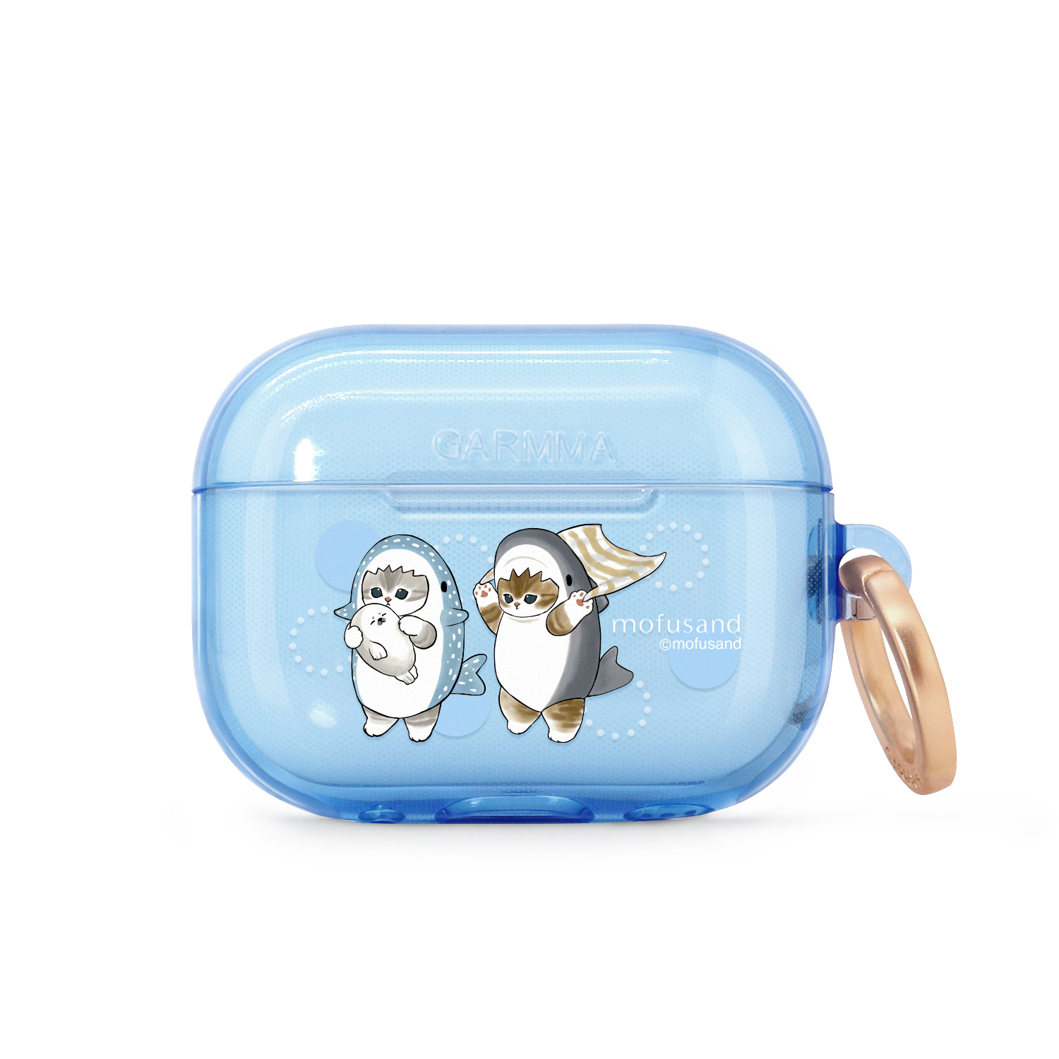 貓福珊迪 for AirPods Pro/ Pro2 無線耳機保護套 鯊魚貓