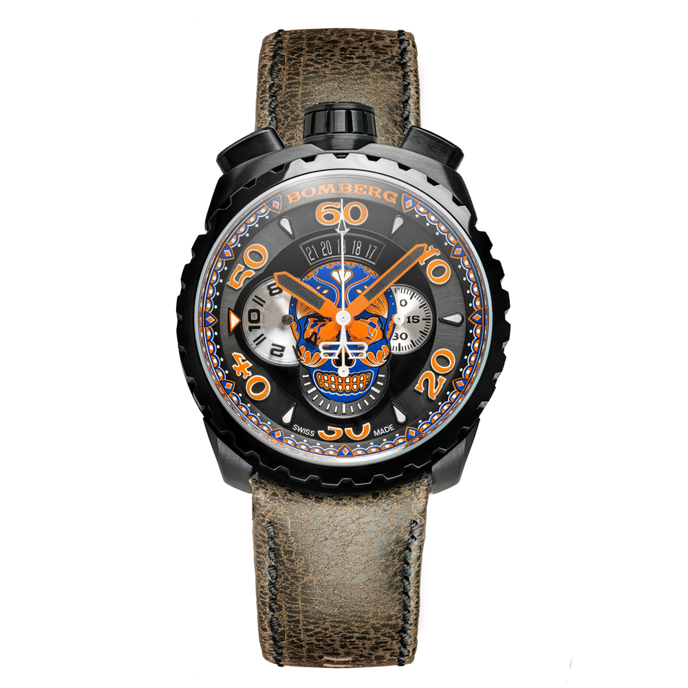 BOLT-68系列 藍骷髏計時碼錶