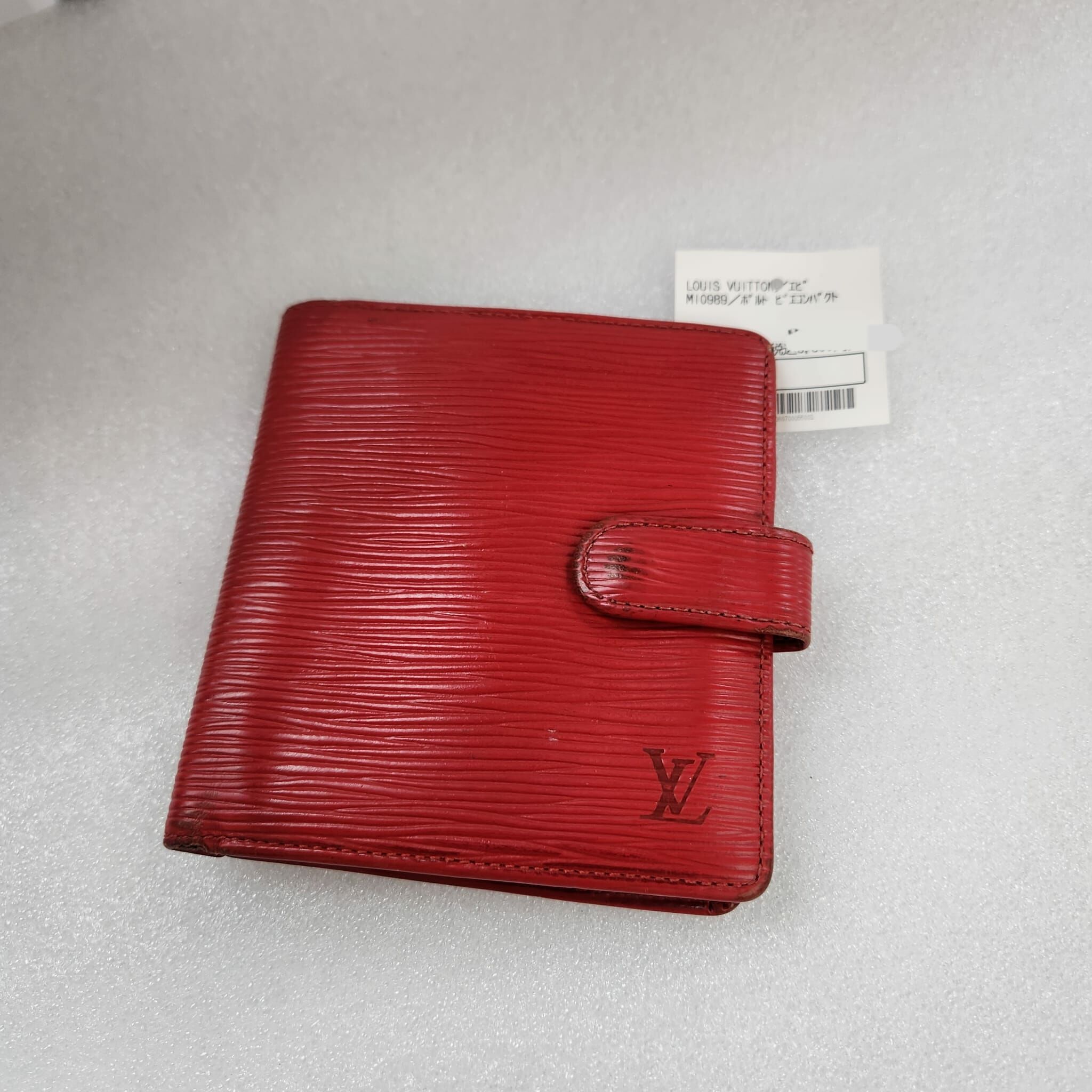 日本直送 Louis Vuitton 紅色摺款銀包 （Ref:M10989/red)(實物如圖