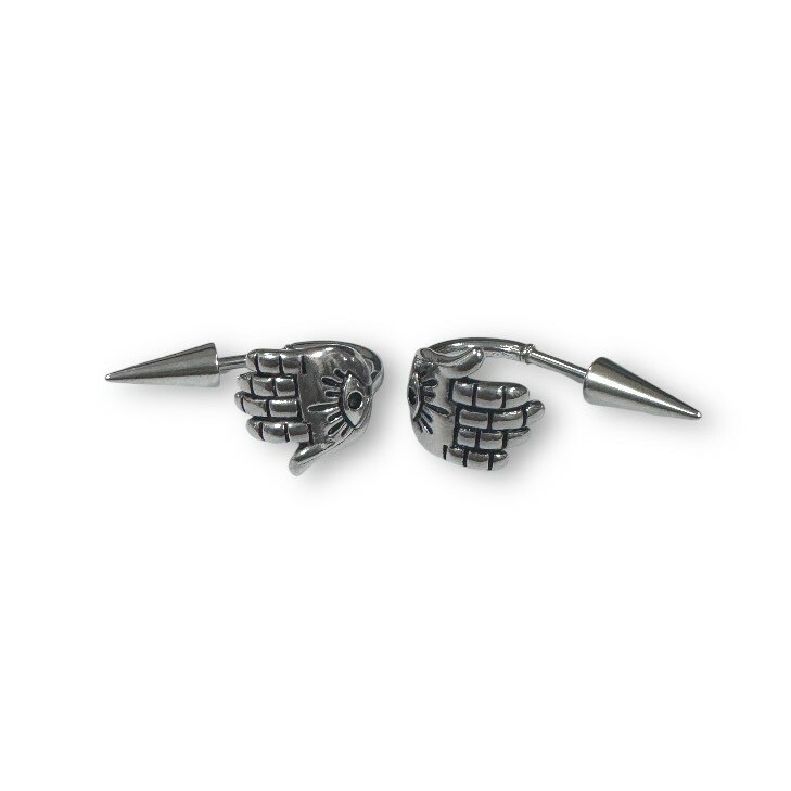 鋼鎖珠-法蒂瑪之手C圈+尖錐鎖珠 (單支價)