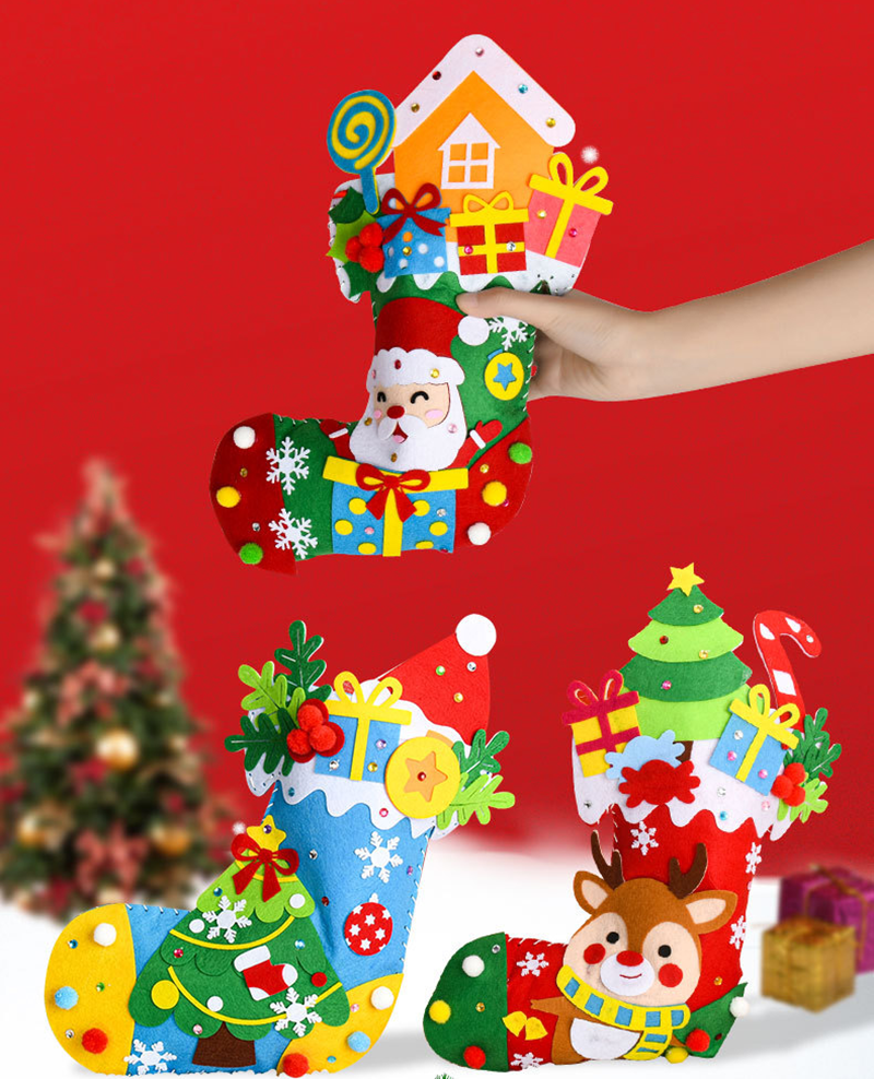 聖誕節DIY縫製大號聖誕襪材料包 MC1288