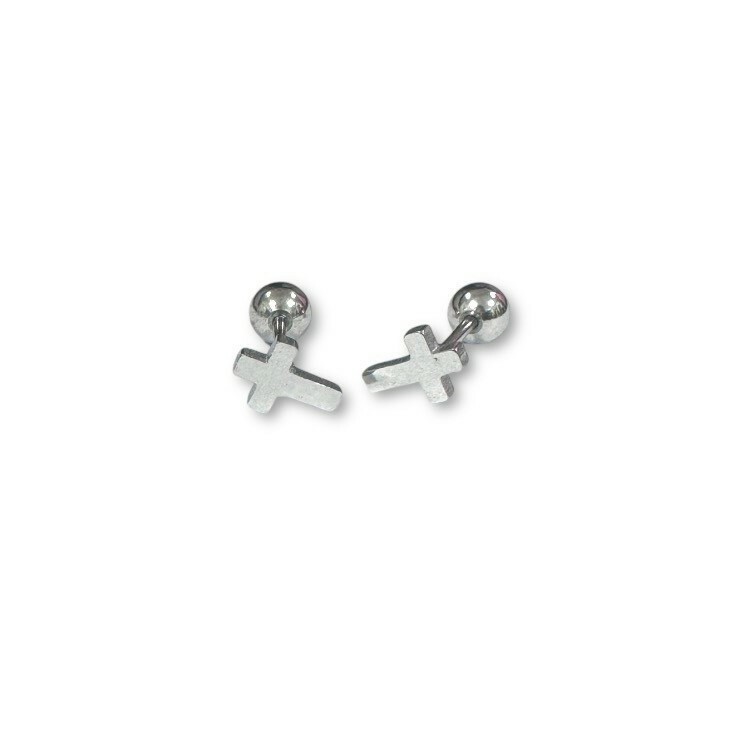 鋼鎖珠-小十字架 0.4*0.6 (單支價)